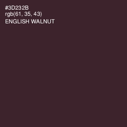 #3D232B - English Walnut Color Image